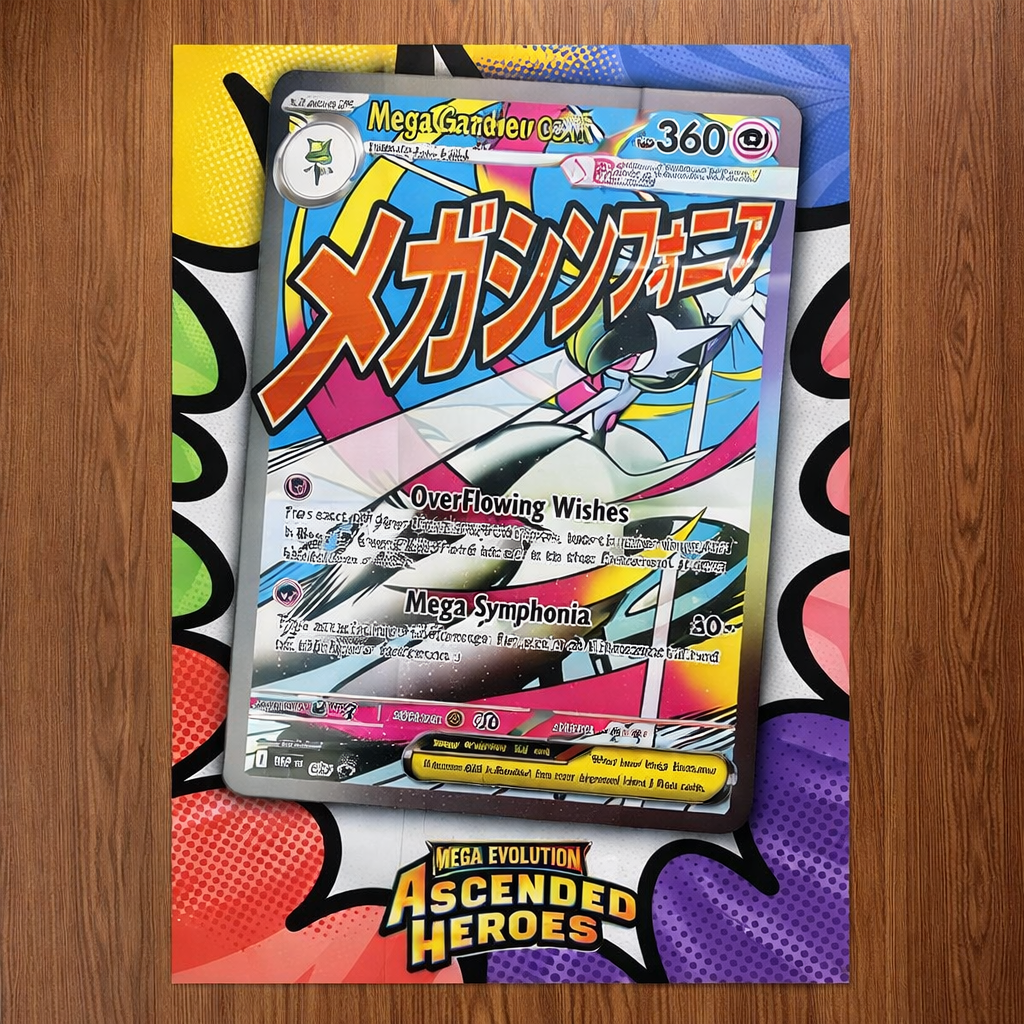 Pokemon Mega Gardevoir ex POSTER ONLY 39"x27"